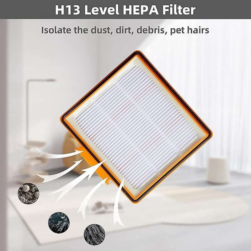 8pcs Replacement Filter for Shark Av2501ae / Av2501s / Rv2502ae
