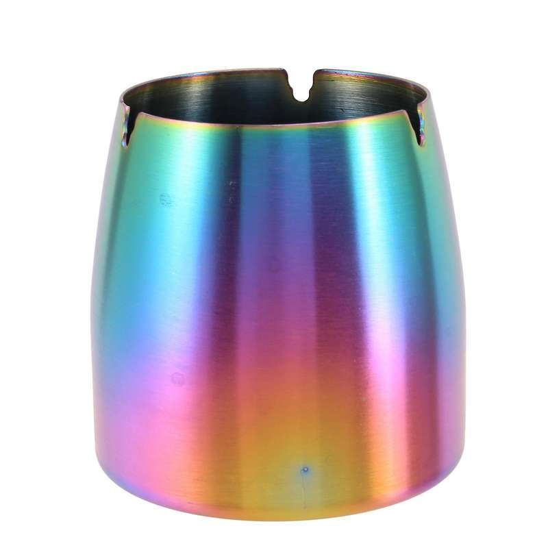 Stainless Steel Windproof Ashtray Creative Smoke Ashtray, Multicolor