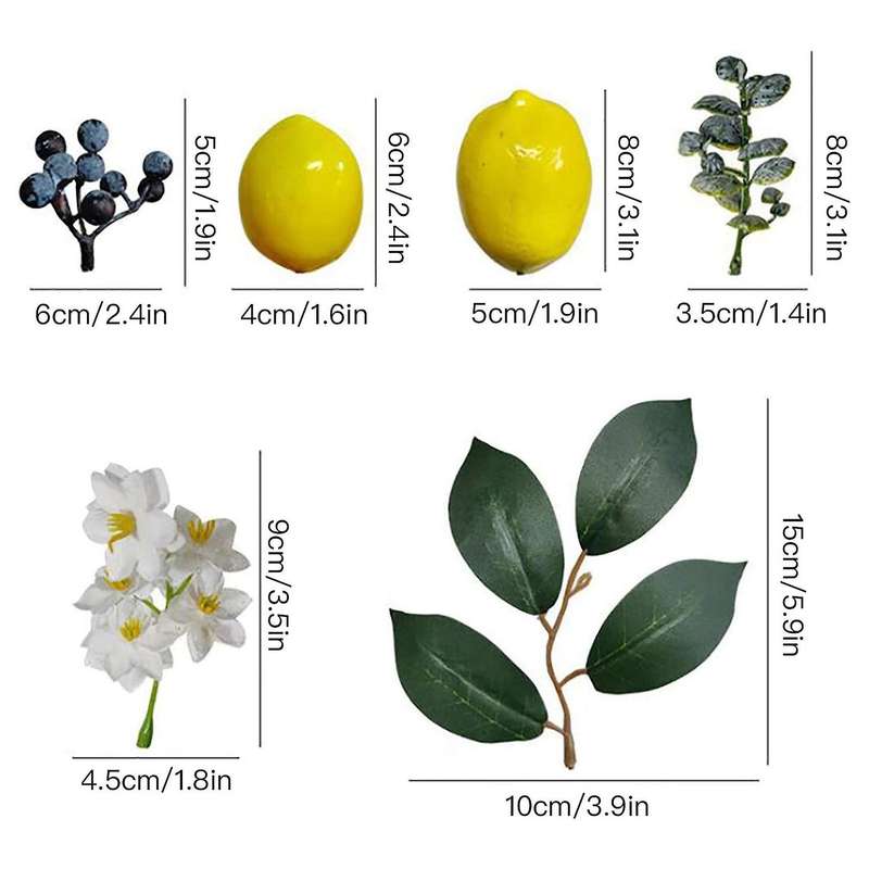 6.5ft Artificial Lemon Garland, Spring Artificial Fruit Garland Decor