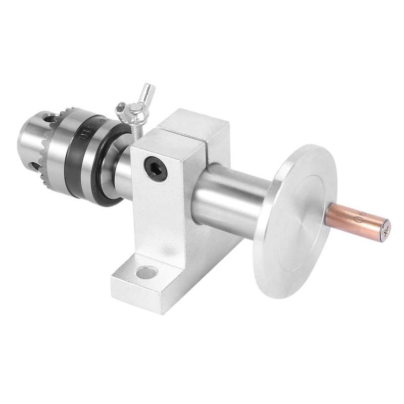 Live Lathe Center Head with Chuck for Woodworking Tool