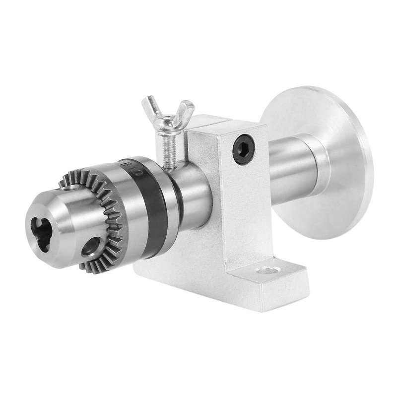 Live Lathe Center Head with Chuck for Woodworking Tool