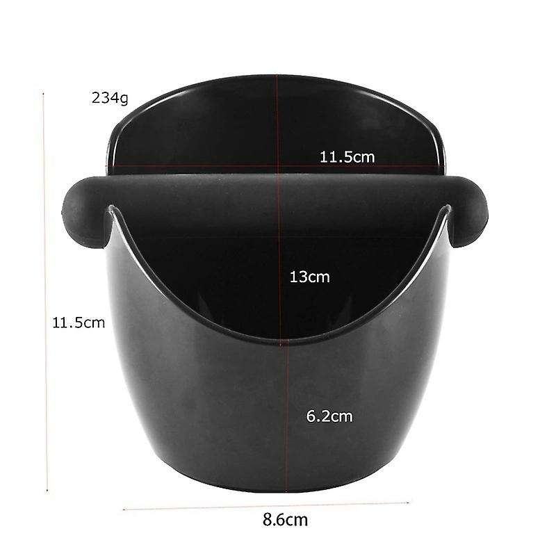 Knock Box for Espresso Coffee Grounds Coffee Grounds Knock Box,black