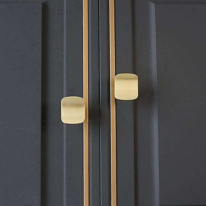 4pcs Gold Brass Cabinet Knobs Handles Pulls for Wardrobe Door