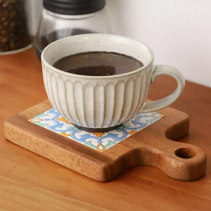 Wooden Anti-scalding Plate Mat Dining Table Insulation Placemat, A