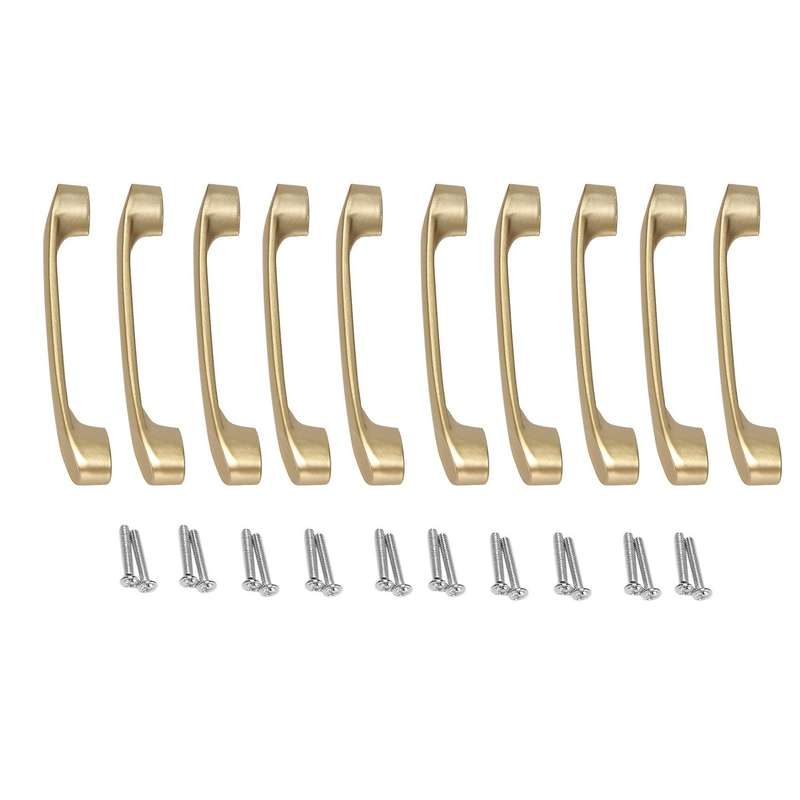 Cabinet Arch Pull,gold Furniture Handle, 96mm Screwhole Distance