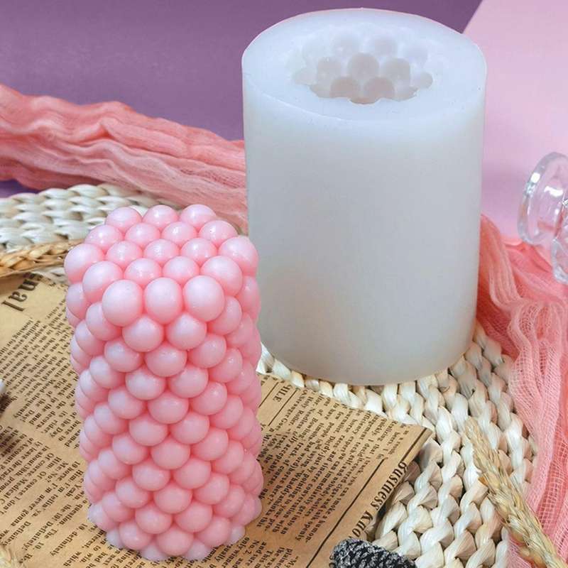 Candle Mold, Cylindrical Silicone Mold, Diy Resin Mold (102x75x72mm)