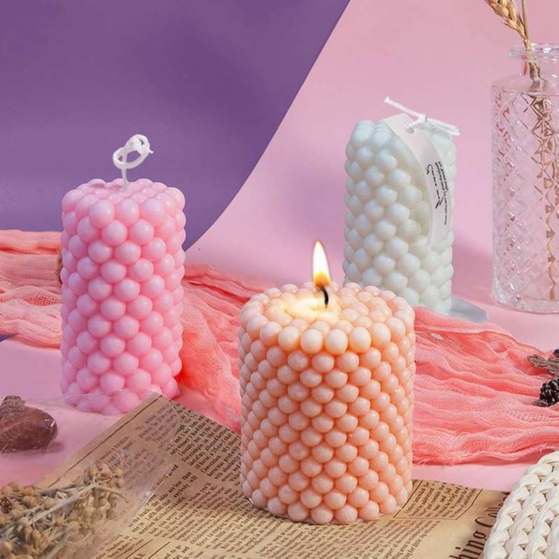 Candle Mold, Cylindrical Silicone Mold, Diy Resin Mold (102x75x72mm)