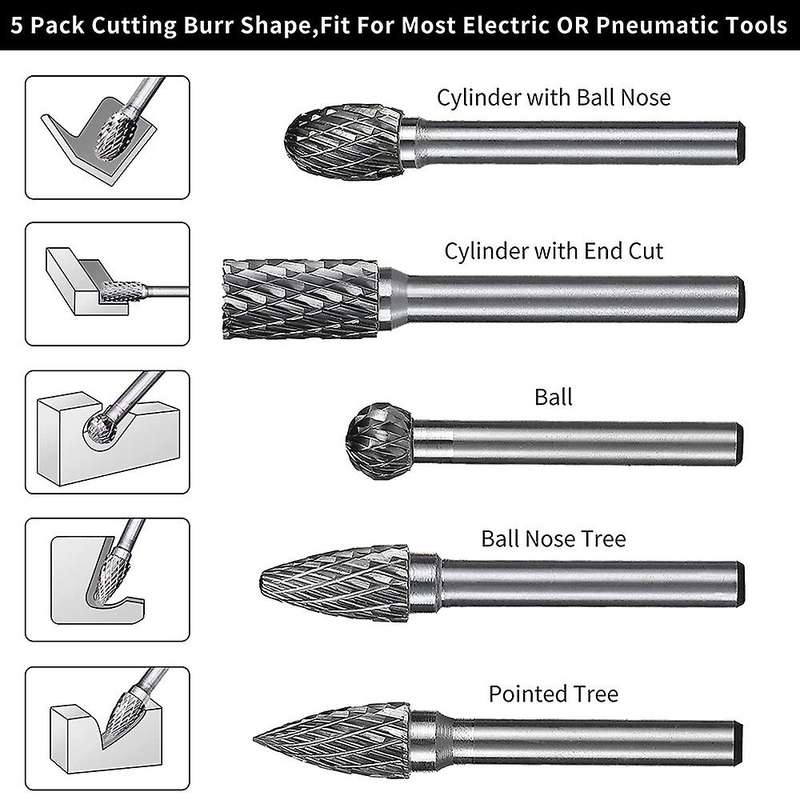 5 Pieces Of 1/4 Inch (approximately 0.6 Cm) Handle Diameter, Tool