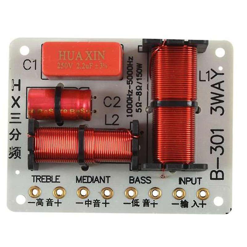 2pcs 150w 3 Ways Audio Speaker Crossover Treble+midrange+bass