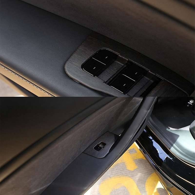 6pcs Car Window Button Panel Lift Switch Cover for Tesla Model 3
