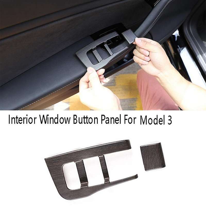 6pcs Car Window Button Panel Lift Switch Cover for Tesla Model 3