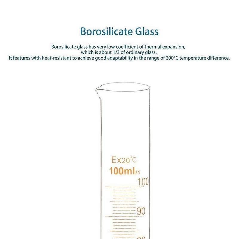 Glass Measuring Cylinders In with Pipettes/stirring Rods/clean Brush