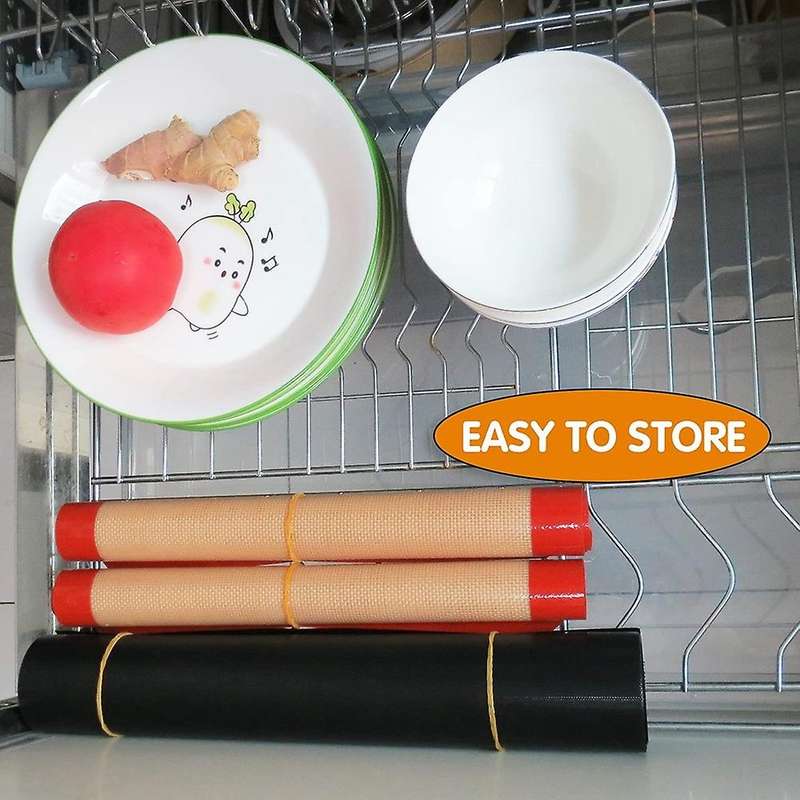 Silicone Baking Mats Set Of 4, 2 Half Sheets+2 Round,for Baking
