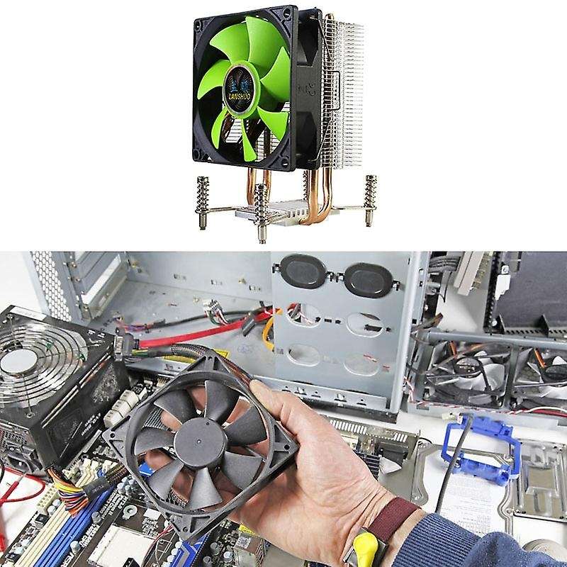 Lanshuo Cpu Cooler 2 Heat Pipes Cooler Fan (3pin Single Fan)