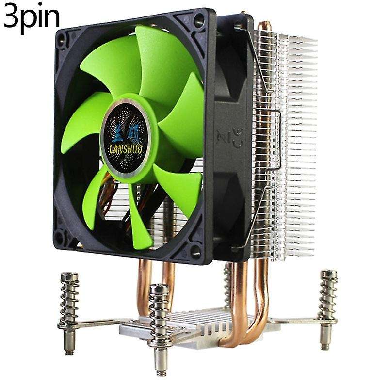 Lanshuo Cpu Cooler 2 Heat Pipes Cooler Fan (3pin Single Fan)