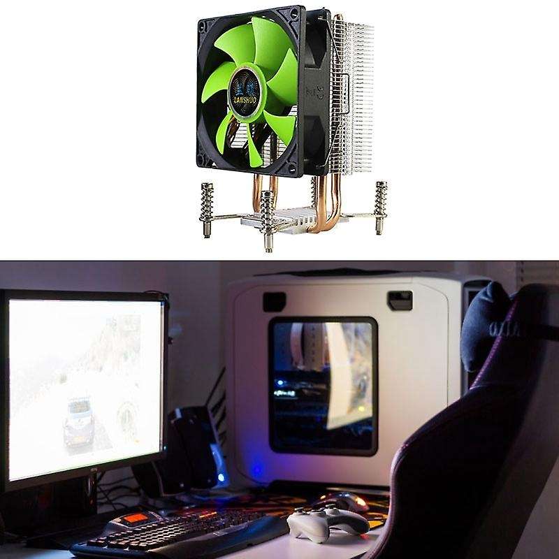 Lanshuo Cpu Cooler 2 Heat Pipes Cooler Fan (3pin Single Fan)