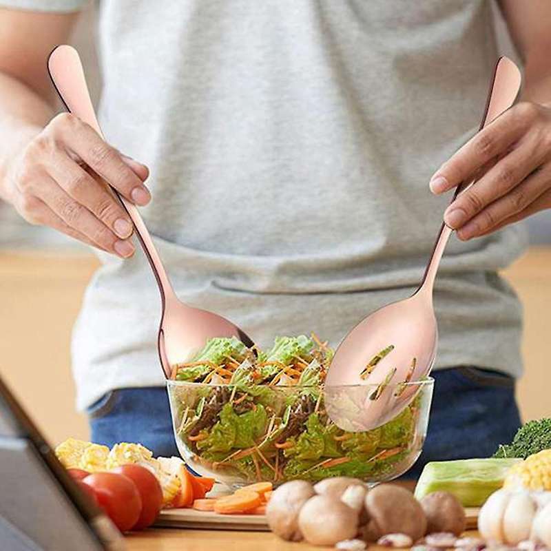 6pcs Slotted Serving Spoons for Party Buffet Restaurant Banquet