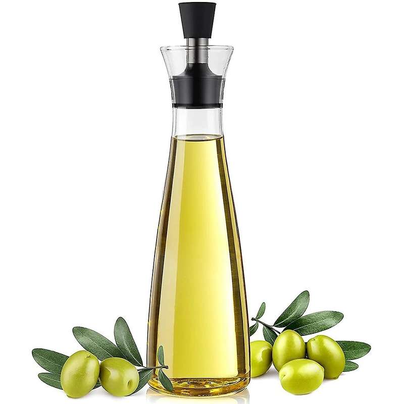 Glass Olive Oil Dispenser, with Drip-free Spout, for Home Kitchen