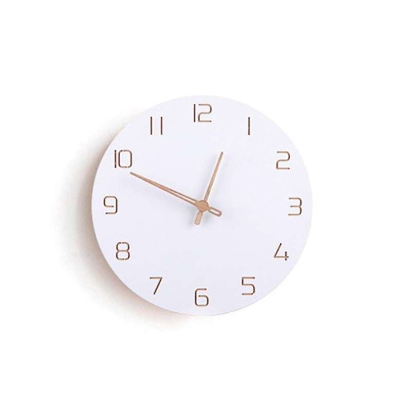 Nordic 3d Wooden Large Wall Clock Modern Design Home Dcor