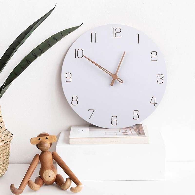 Nordic 3d Wooden Large Wall Clock Modern Design Home Dcor