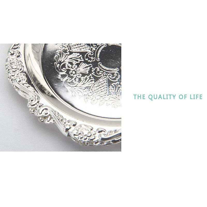 Metal 7-piece Set Of Coasters Cupcake Pans Small Saucers Kitchen