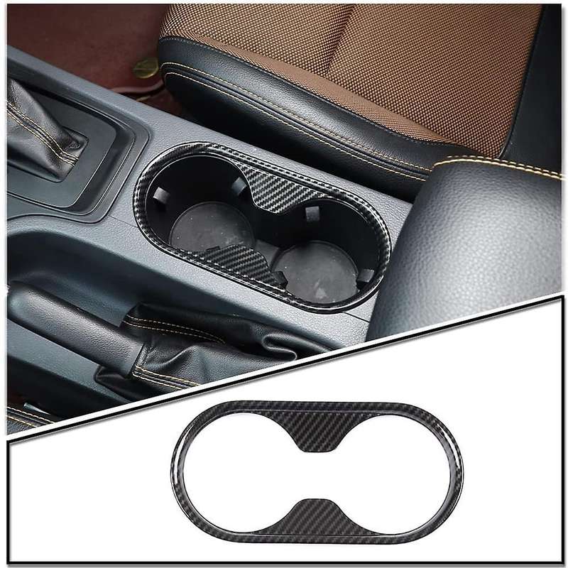 For Ford Ranger Everest 2015+ Car Water Cup Holder Cover,carbon Fiber