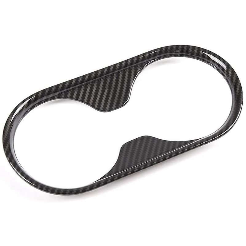 For Ford Ranger Everest 2015+ Car Water Cup Holder Cover,carbon Fiber