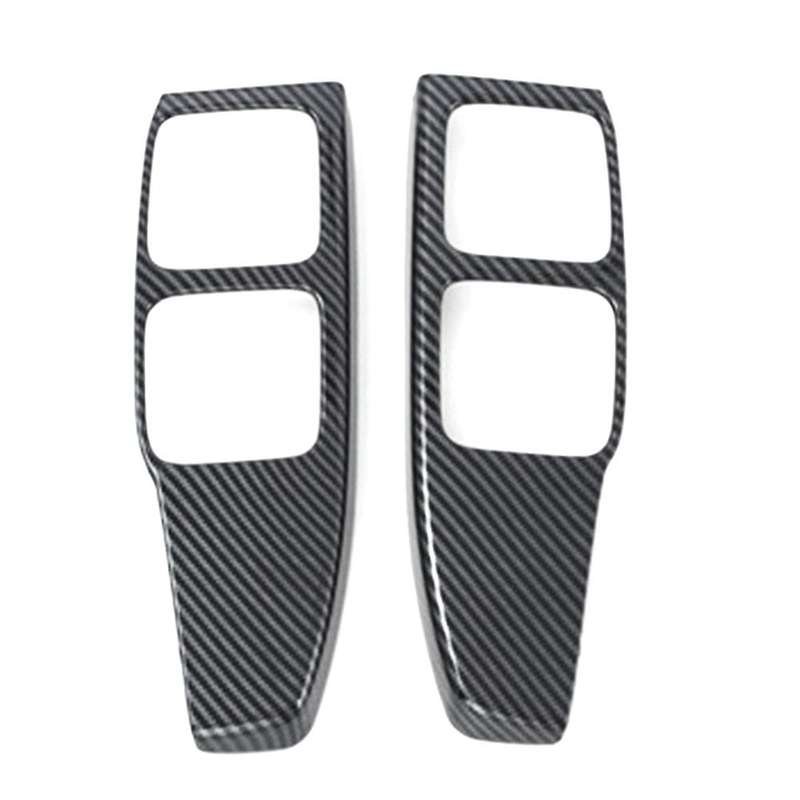 Carbon Fiber Rear Drain Water Cup Holder Frame Sticker Decoration