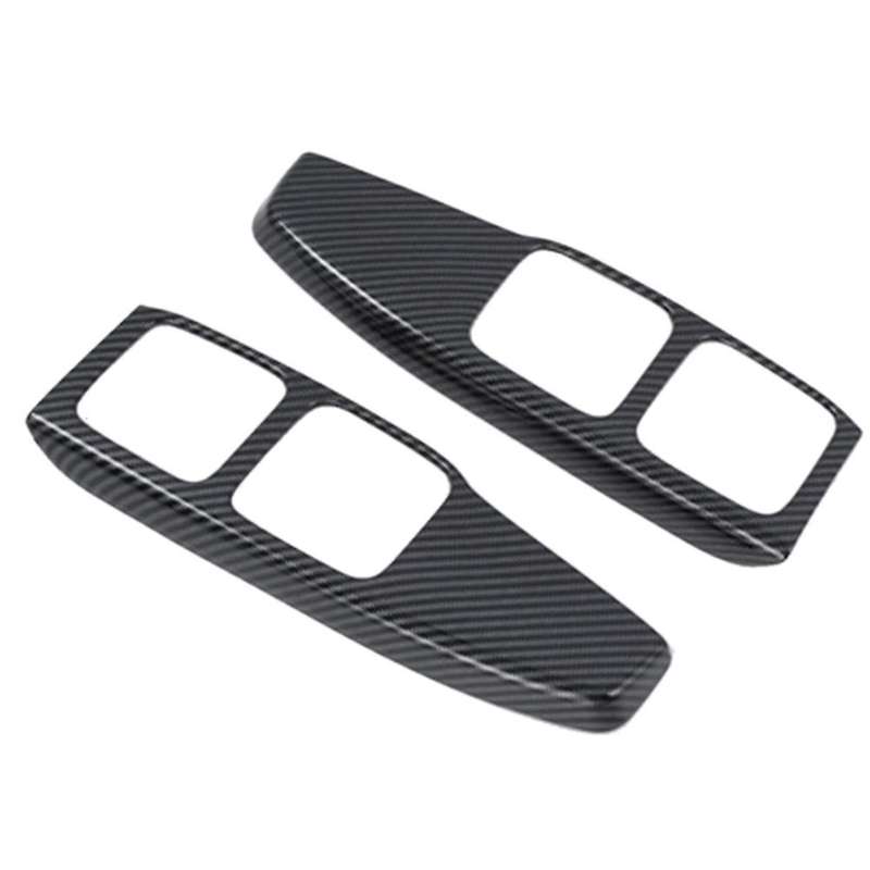 Carbon Fiber Rear Drain Water Cup Holder Frame Sticker Decoration