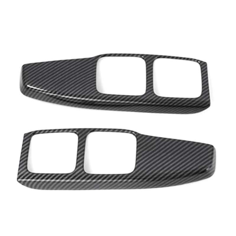Carbon Fiber Rear Drain Water Cup Holder Frame Sticker Decoration