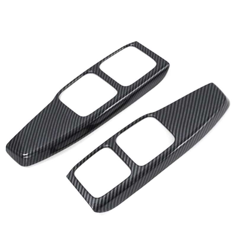 Carbon Fiber Rear Drain Water Cup Holder Frame Sticker Decoration