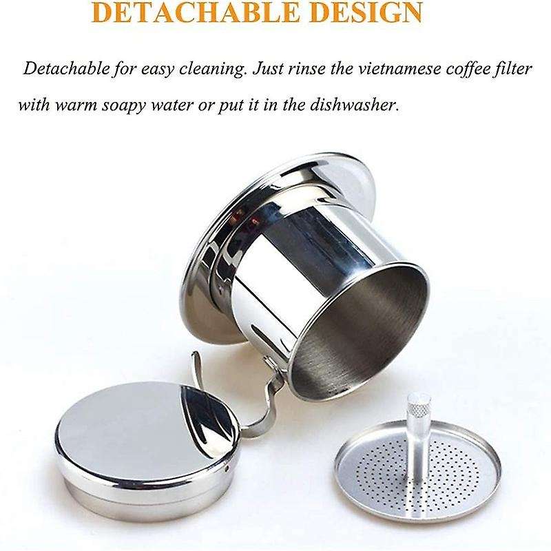 Vietnamese Coffee Filter Infuser Pot Coffee Drip Brewer Manual Coffee