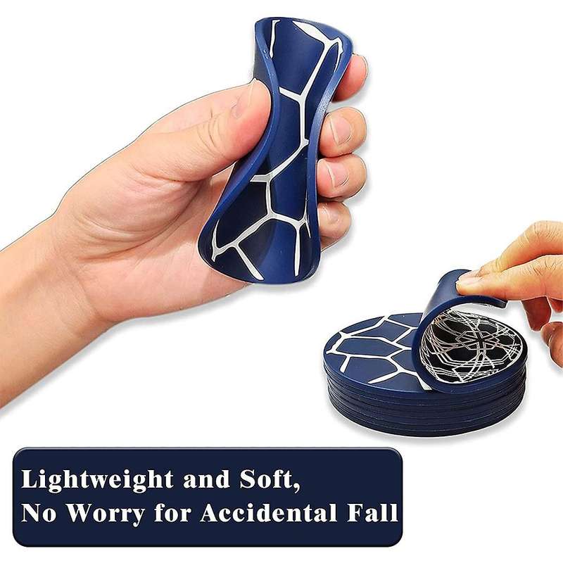 8pcs Silicone Coaster, Drink Coaster with Holder, Coffee Coaster