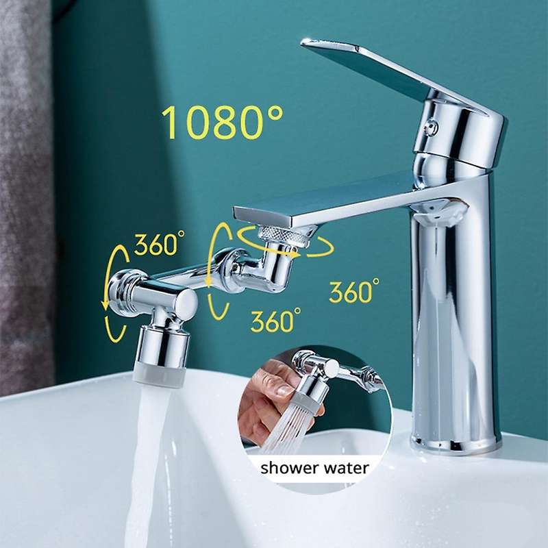 1080 Degree Rotation Splash Filter Extend Adapter Faucets,dual-mode
