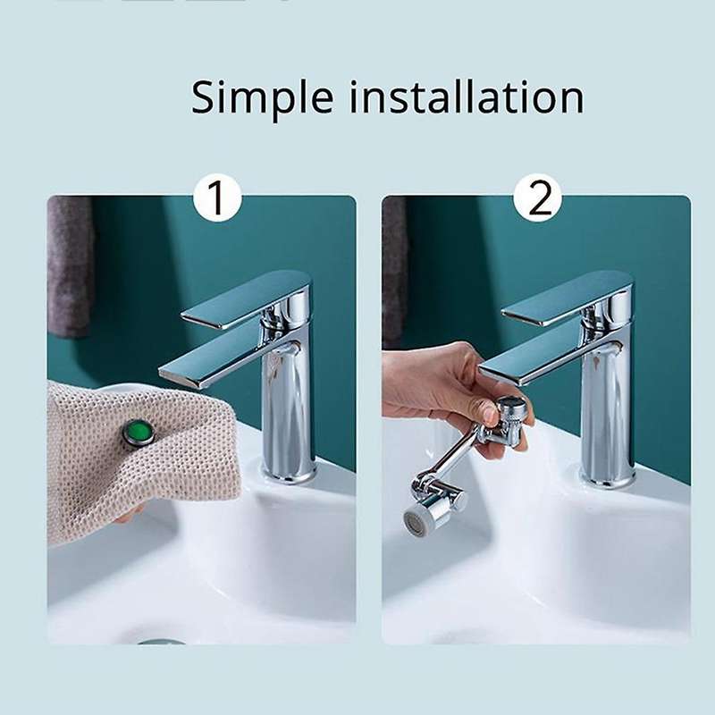 1080 Degree Rotation Splash Filter Extend Adapter Faucets,dual-mode