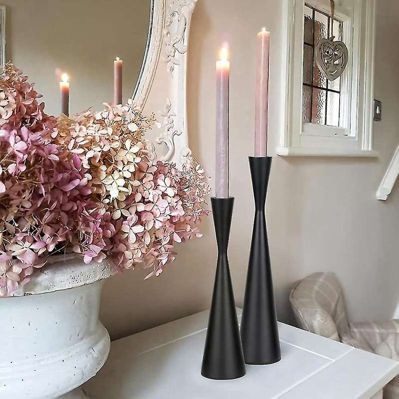 2pcs Candle Holders Taper Candlestick Holders Decorative Candle Stand