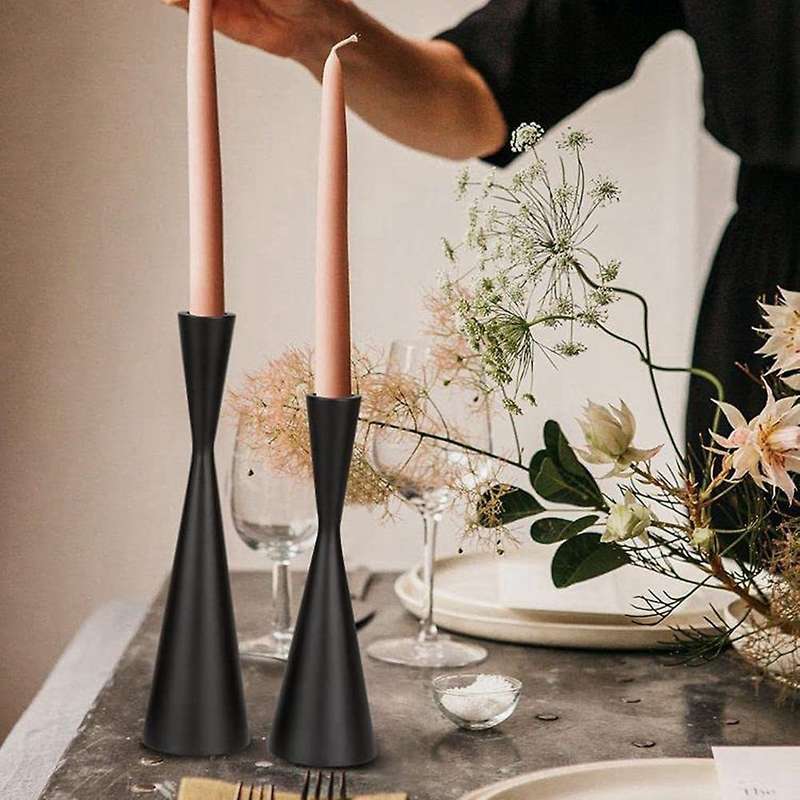 2pcs Candle Holders Taper Candlestick Holders Decorative Candle Stand