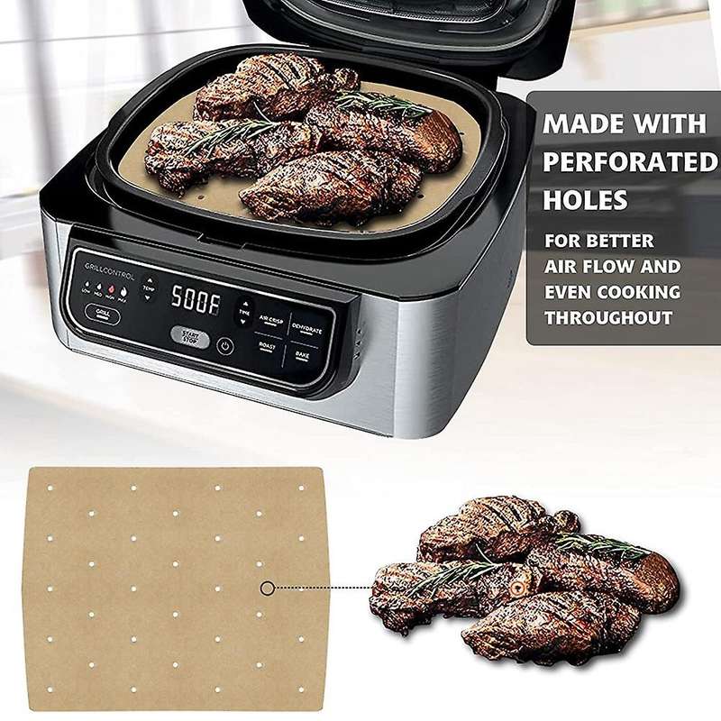 150pcs Air Fryer Paper Air Hole Air Fryer Parchment Paper Liners