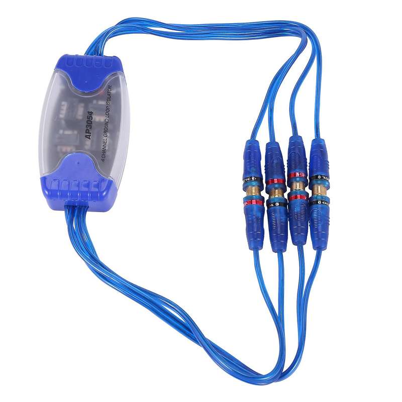 Universal 4 Channel Rca Input Output Ground Loop Isolator Line