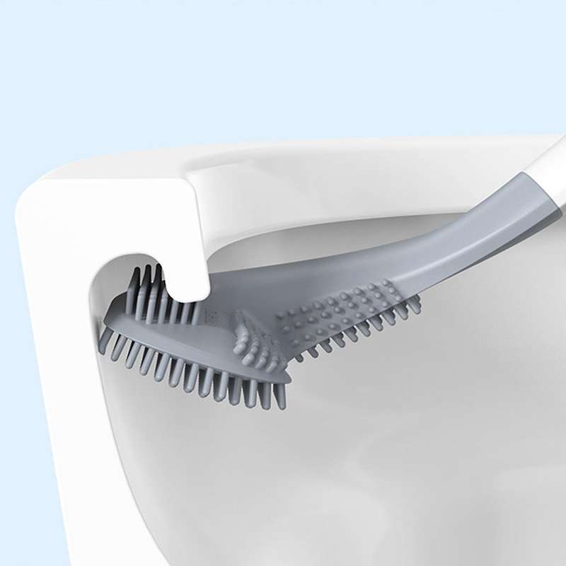Brush Head Toilet Brush Long Handle Squatting Toilet Cleaning Brush