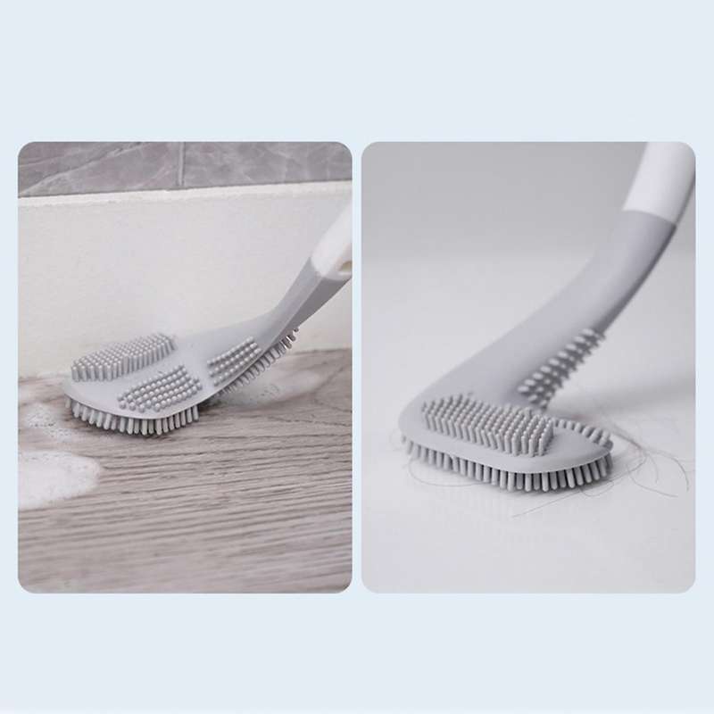 Brush Head Toilet Brush Long Handle Squatting Toilet Cleaning Brush