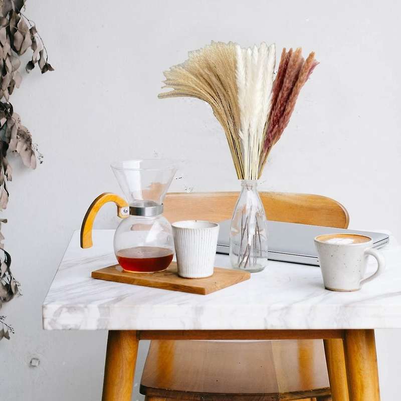 60pcs Reed Pampas Set Dried Flower for Flower Arrangements Home Decor