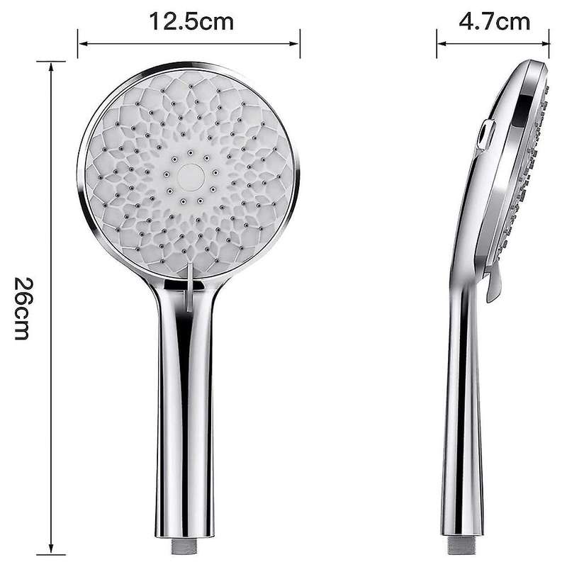 Shower Head Water-saving Rain Shower Pressure Increasing -6 Jet Types
