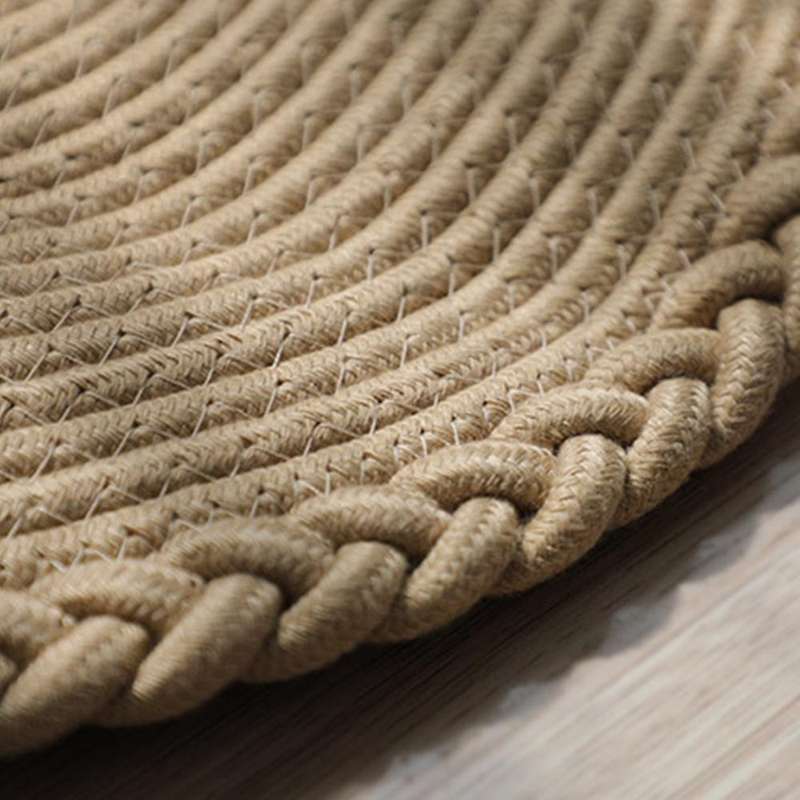 Simple Japanese Style Jute Floor Mat Bathroom Water Absorbent Mat(c)