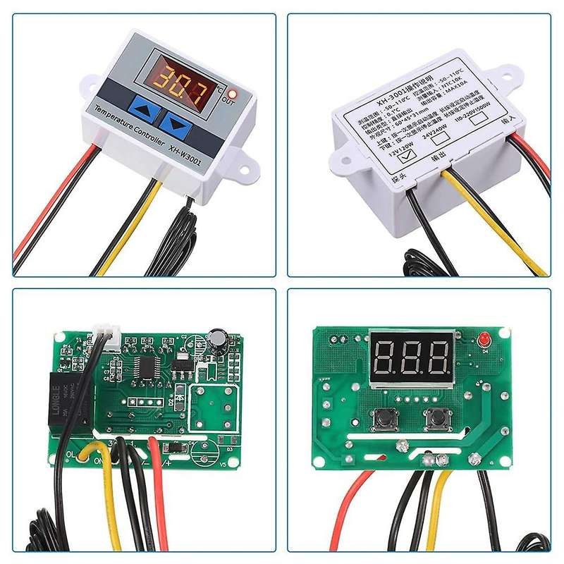 4pc Xh-w3001 Digital Temperature Controller Module Thermostat Switch
