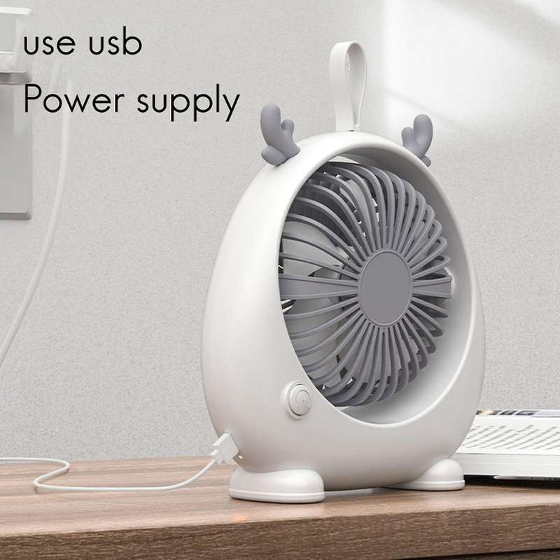 Handheld Fan Portable Rechargeable Usb Desk Pocket Mini Fan White