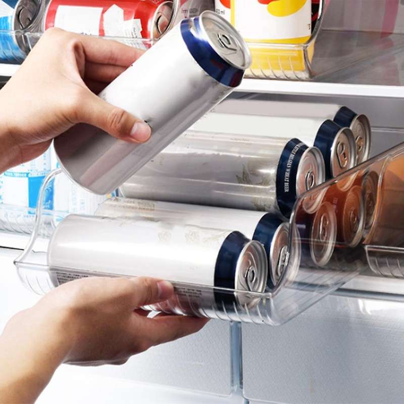 Kitchen Beer Storage Box Beverage Bottle Transparent Finishing Box-l