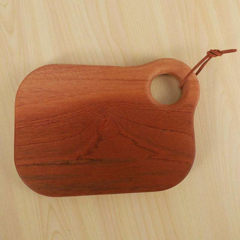 Simple Ebony Wood Cutting Board Kitchen Household Cutting Board, S