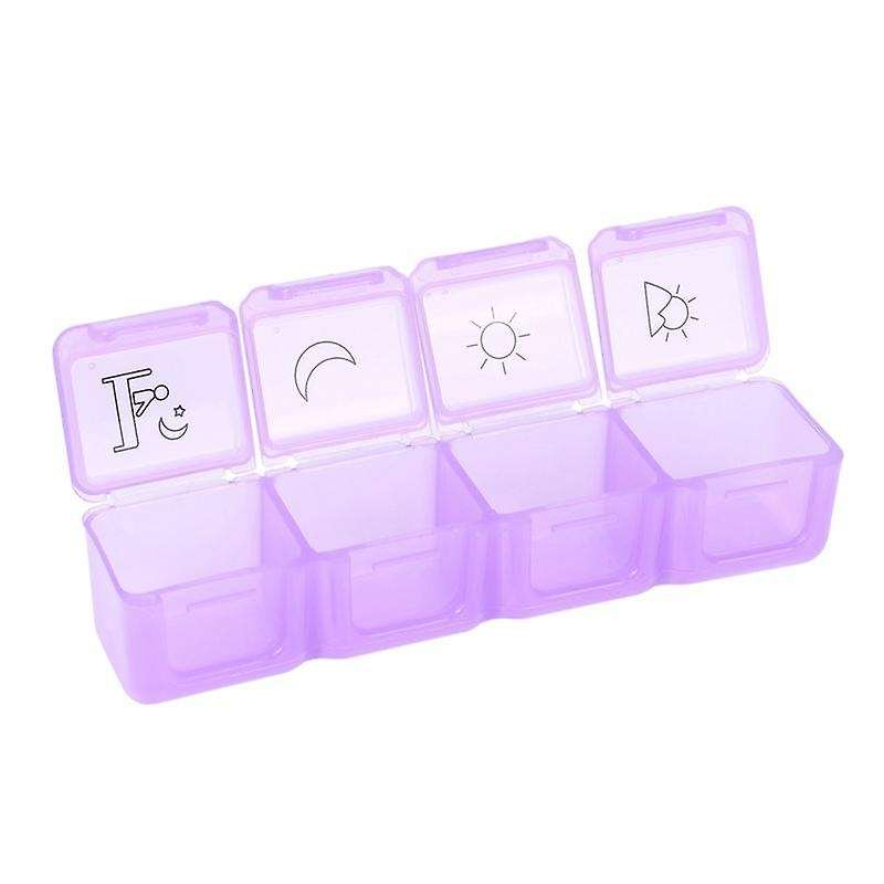 3x Weekly Pill Organizer, Extra Large Pill Box(7-day / 4-times-a-day)