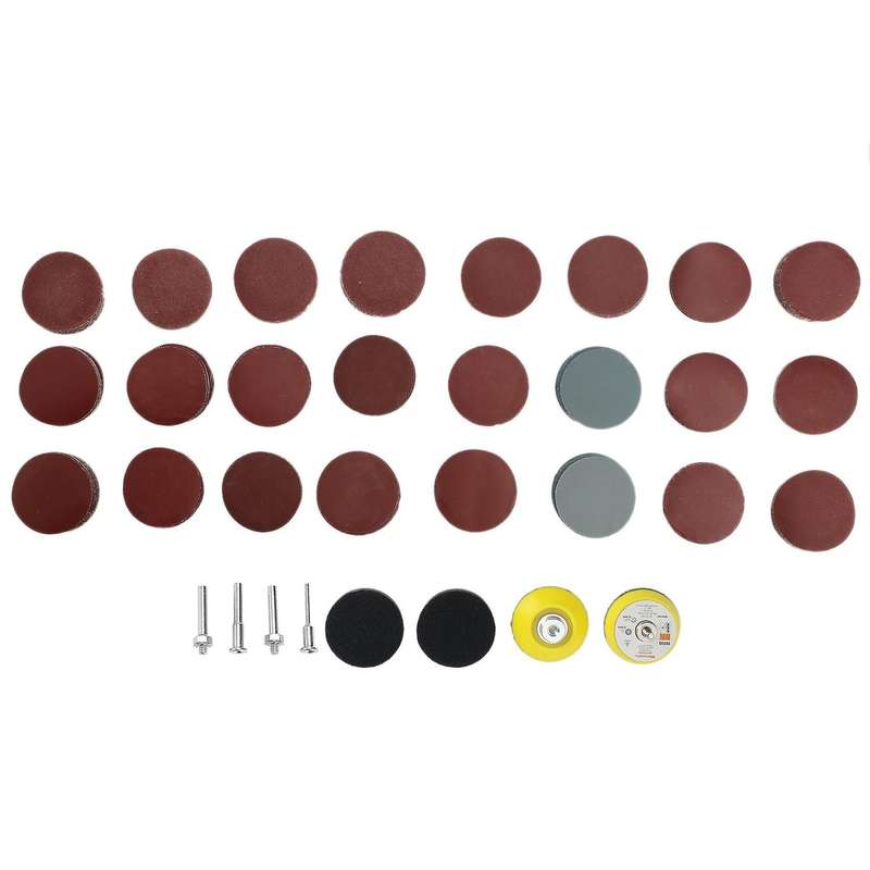 240pcs Sanding Pad Kit for Drill Grinder Tools with 2pcs Backer Plate